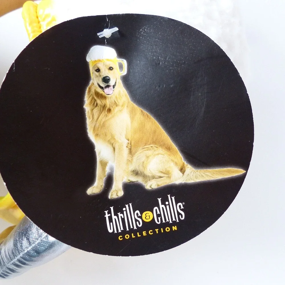 NWT Thrills & Chills Beer Mug Headpiece Pet Costume Hat Plush L/XL Dog Halloween